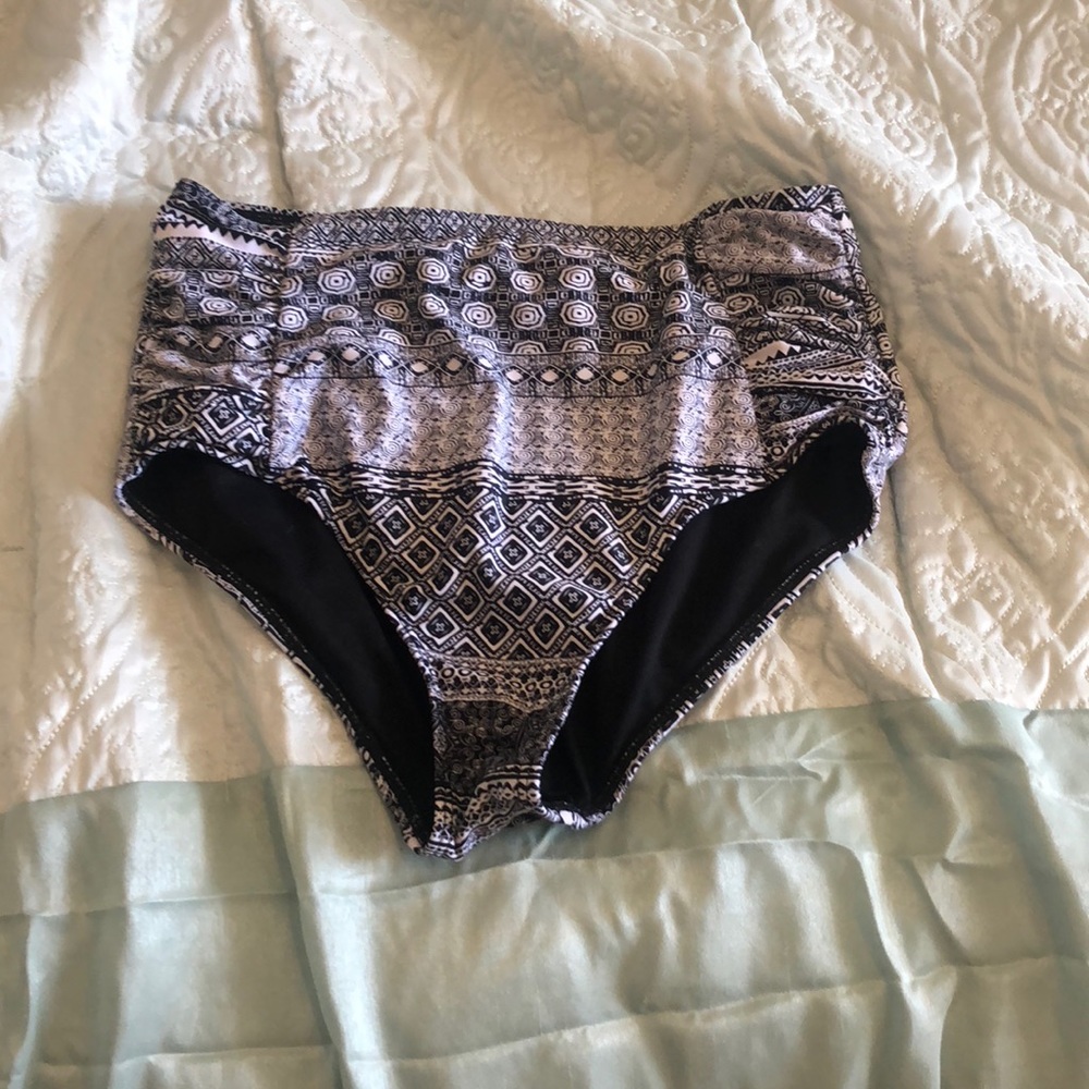 High waisted bathing suit bottoms